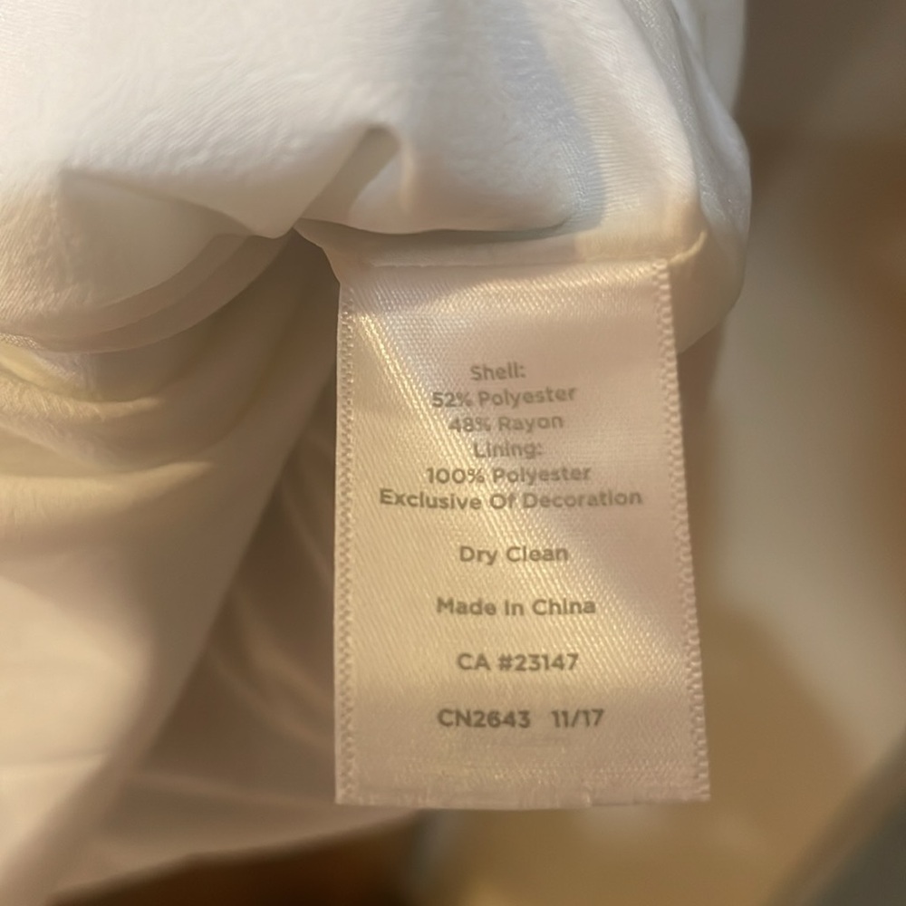 rsvp by TALBOTS Size 12 Sleeveless Dress. Deep Navy and Off White. - Picture 15 of 16